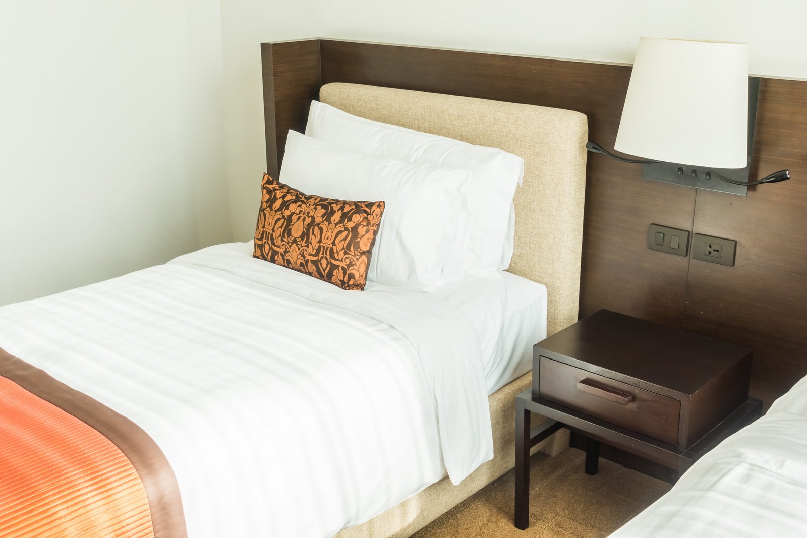 Pillow on bed